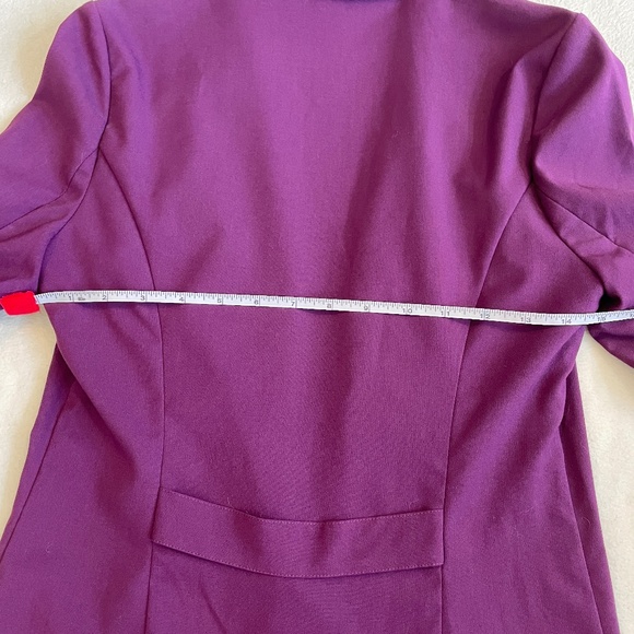 EUC Le Chateau Woven Shawl Notch Collar Blazer in Purple Size XS - Picture 9 of 10